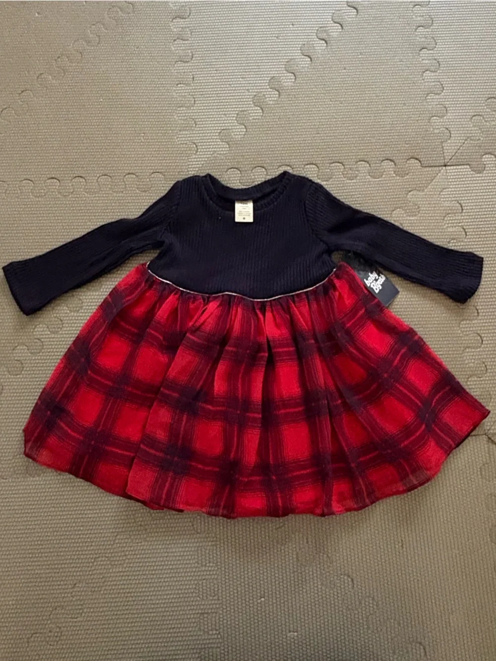 NWT baby Bgosh plaid holiday dress